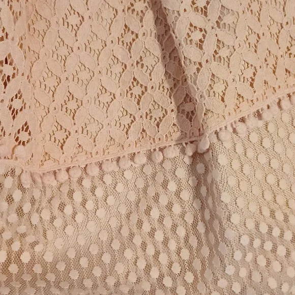 🔥🔥Eliza J blush Easter teared pleated lace skirt pockets 2 - Picture 6 of 16